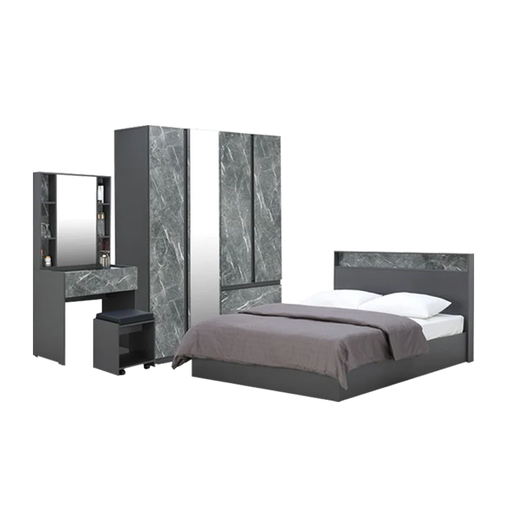 FURINBOX CHAMP BEDROOM SET 5 FT