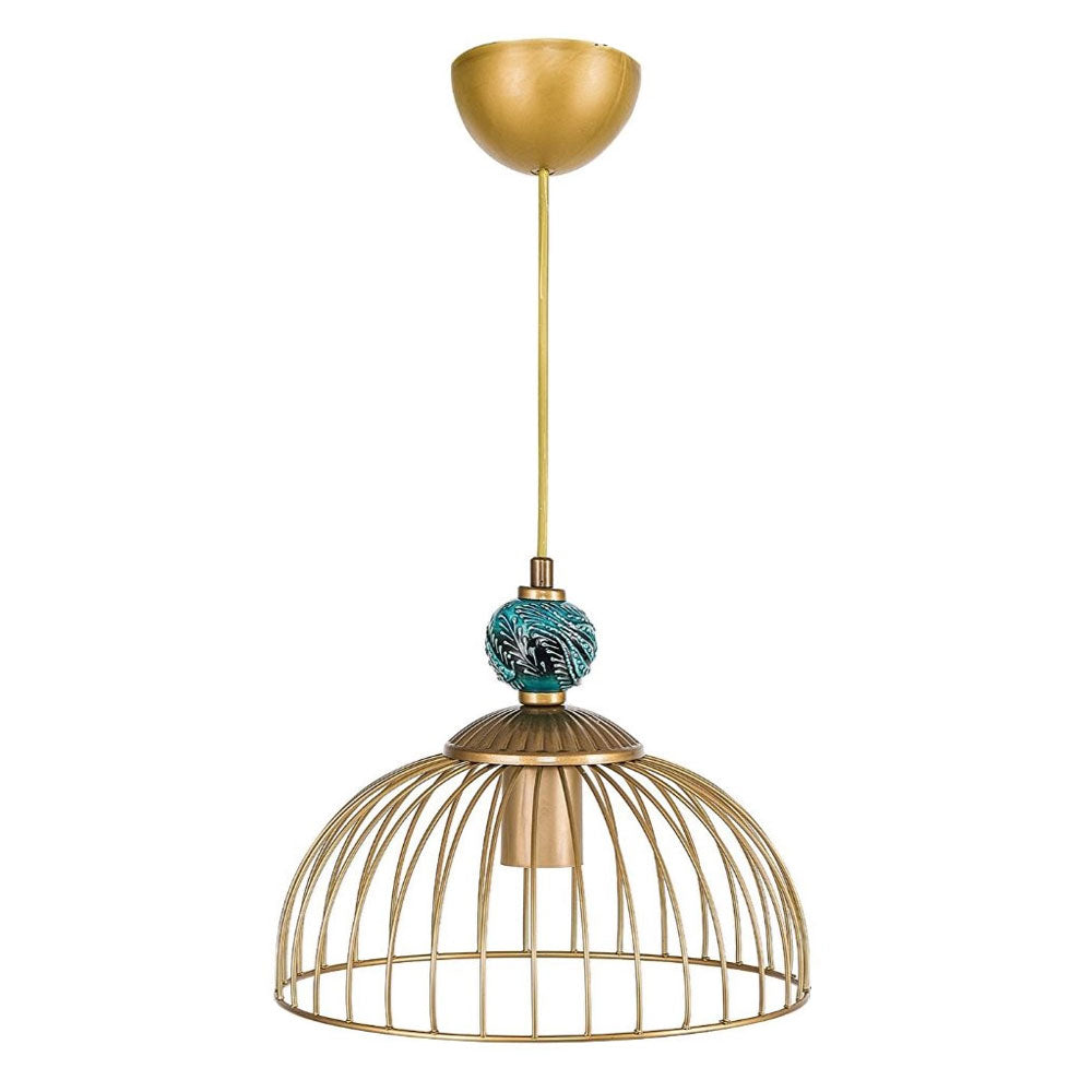 Dede kosnitsa tiled pendant lamp, green, single DE6-190