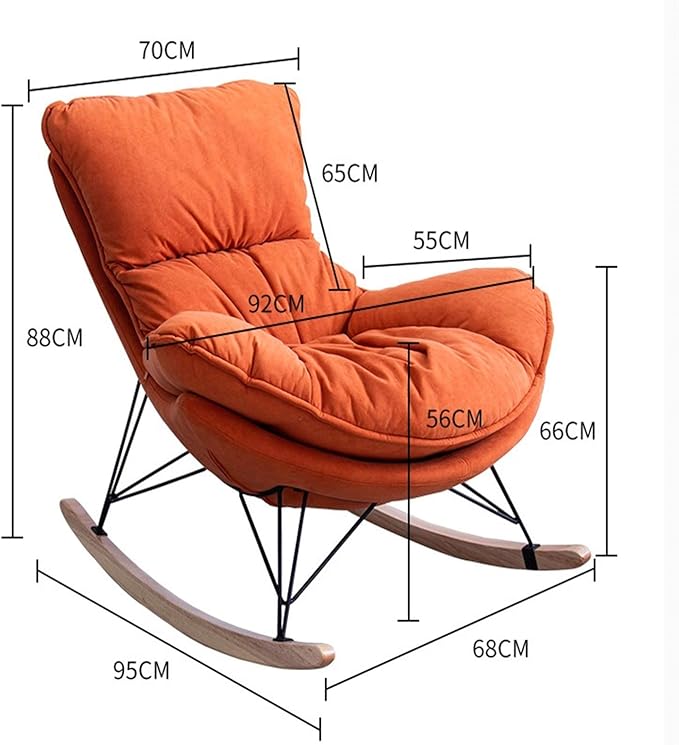 Rocking chair orange 70*95*88 cm #118